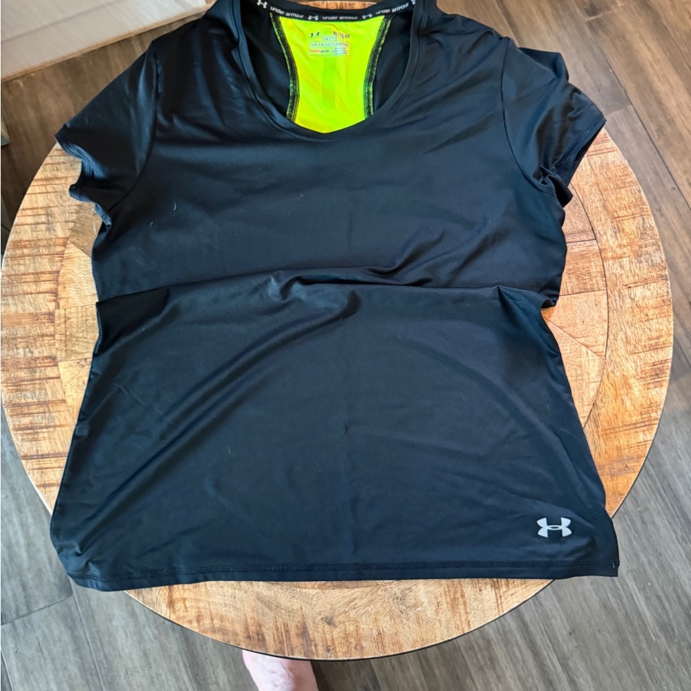 Under Armour Black and Yellow Performance Tee